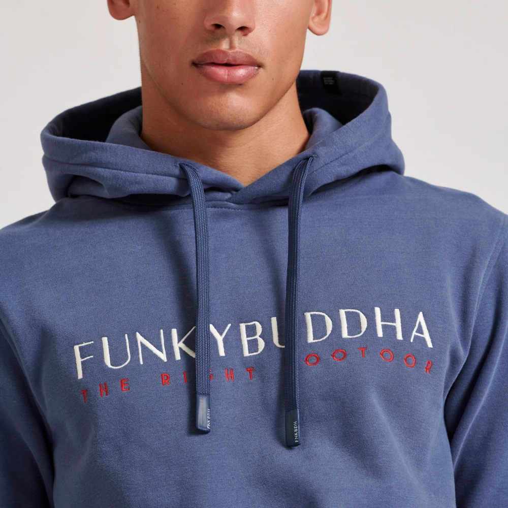 FUNKY BUDDHA Φούτερ με κέντημα στο στήθος