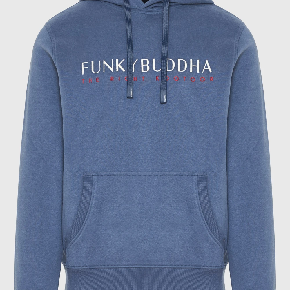 FUNKY BUDDHA Φούτερ με κέντημα στο στήθος