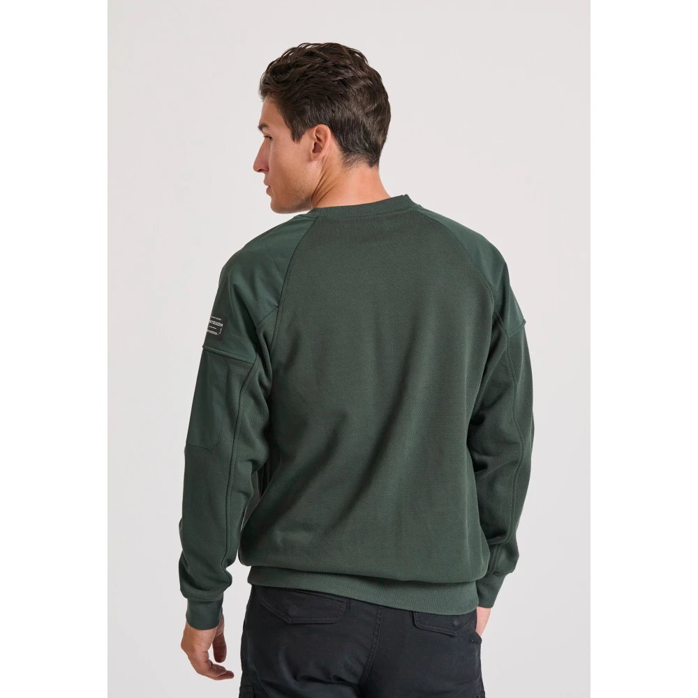 FUNKY BUDDHA Φούτερ με ανάγλυφη υφή και λεπτομέρεια στο μανίκι