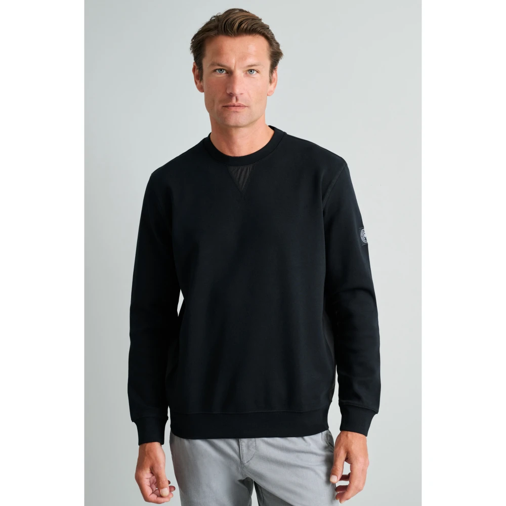 NAVY & GREEN Μπλούζα Φούτερ Λαιμόκοψη 24EY.018/R Ανδρικό