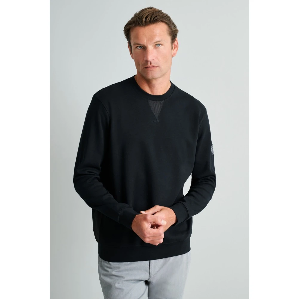 NAVY & GREEN Μπλούζα Φούτερ Λαιμόκοψη 24EY.018/R Ανδρικό