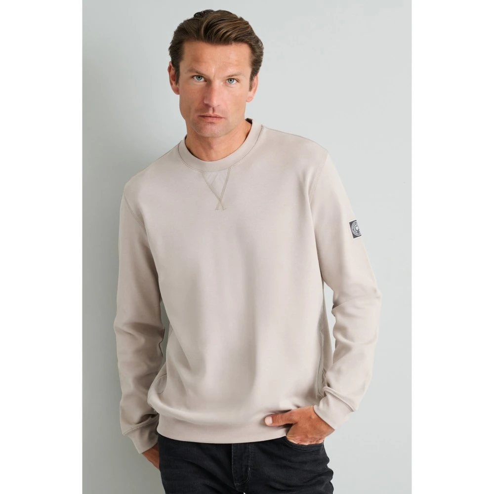 NAVY & GREEN Μπλούζα Φούτερ Λαιμόκοψη 24EY.018/R Ανδρικό