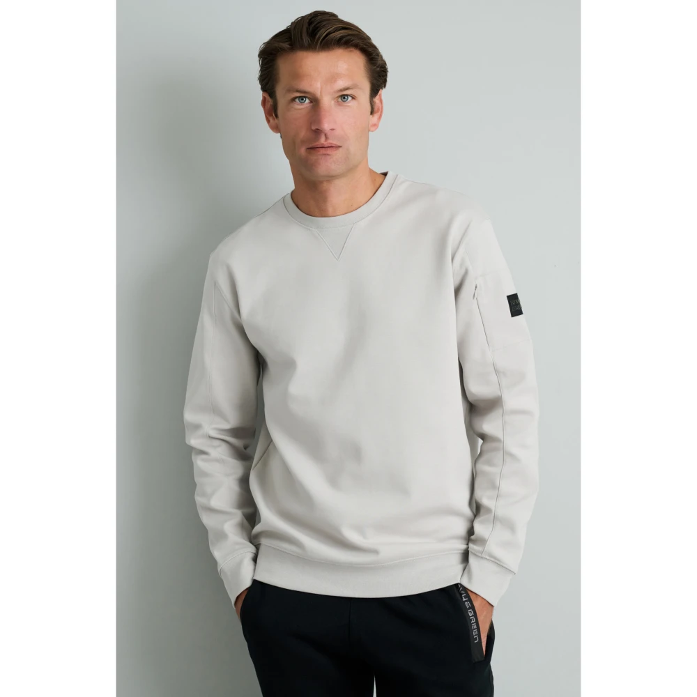 NAVY & GREEN Μπλούζα Φούτερ Λαιμόκοψη 24TU.328/P Ανδρικό