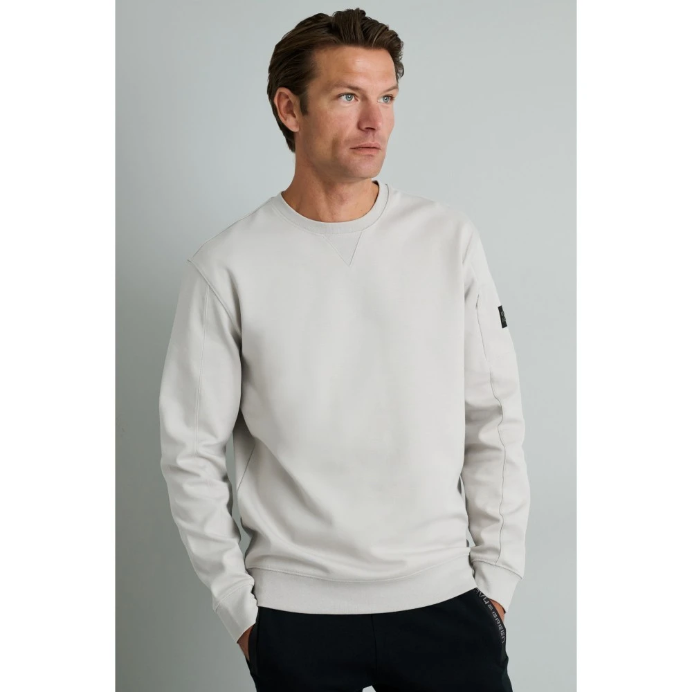 NAVY & GREEN Μπλούζα Φούτερ Λαιμόκοψη 24TU.328/P Ανδρικό