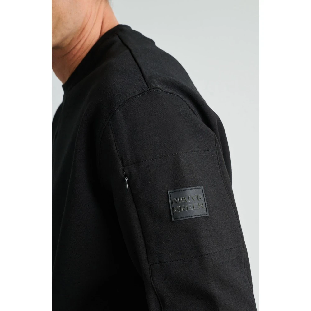 NAVY & GREEN Μπλούζα Φούτερ Λαιμόκοψη 24TU.328/P Ανδρικό