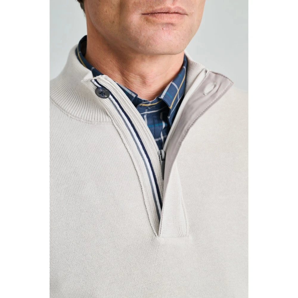 NAVY & GREEN Πλεκτό 10GG Βαμβακερό Ανδρικό