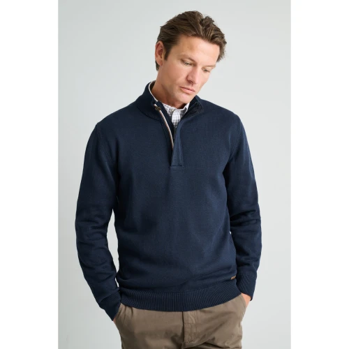 NAVY & GREEN Πλεκτό 10GG Βαμβακερό Ανδρικό