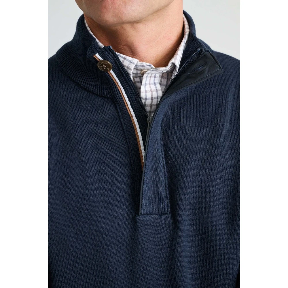 NAVY & GREEN Πλεκτό 10GG Βαμβακερό Ανδρικό