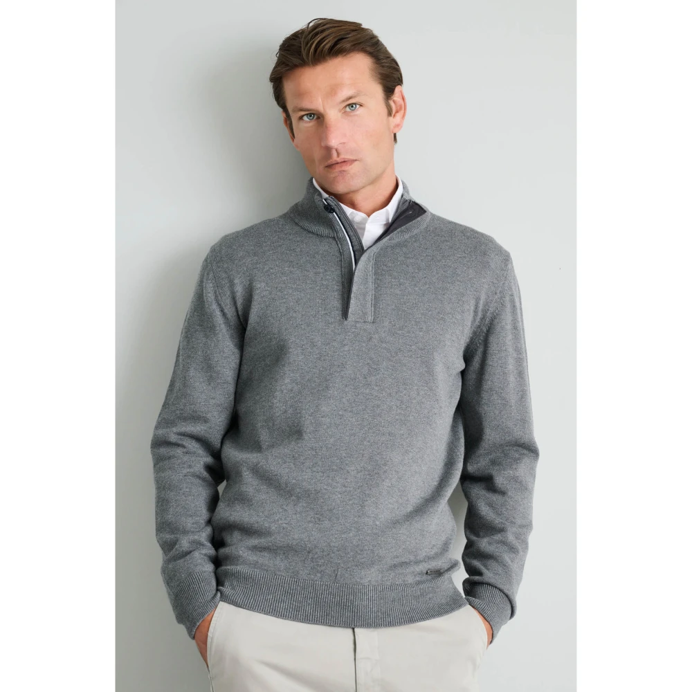 NAVY & GREEN Πλεκτό 10GG Βαμβακερό Ανδρικό