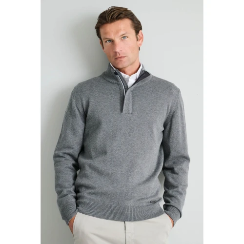 NAVY & GREEN Πλεκτό 10GG Βαμβακερό Ανδρικό