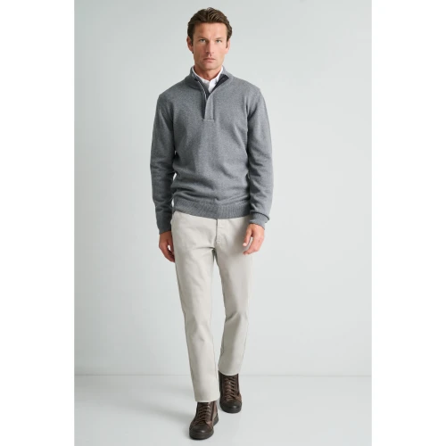 NAVY & GREEN Πλεκτό 10GG Βαμβακερό Ανδρικό