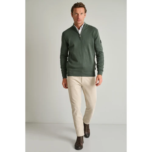 NAVY & GREEN Πλεκτό 10GG Βαμβακερό Ανδρικό