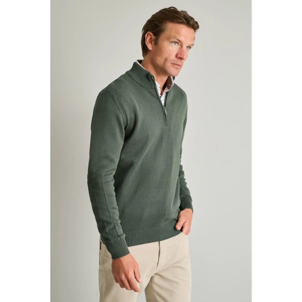 NAVY & GREEN Πλεκτό 10GG Βαμβακερό Ανδρικό