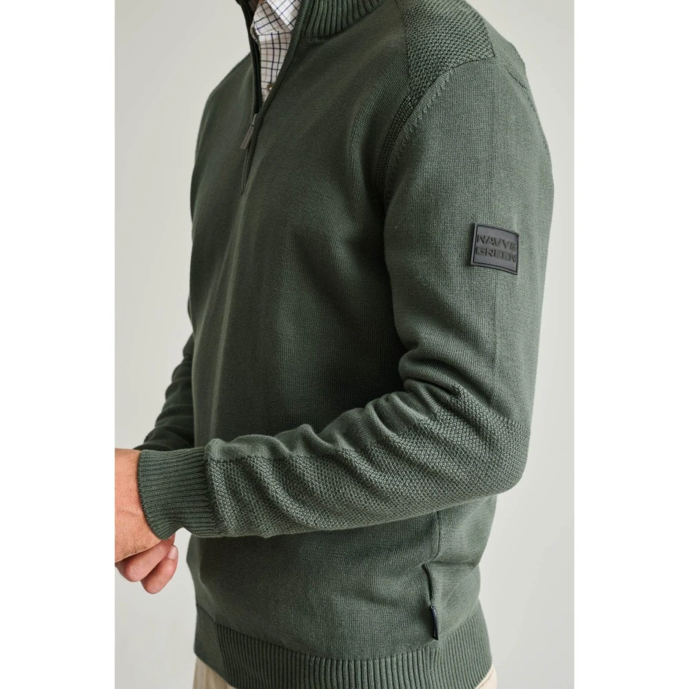 NAVY & GREEN Πλεκτό 10GG Βαμβακερό Ανδρικό