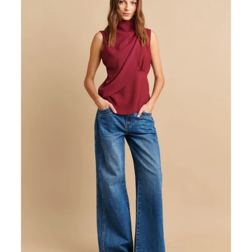 ATTRATTIVO Γυναικείο Τοπ Αμάνικο 9920154