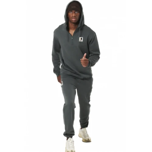 BODY ACTION Ανδρική Μπλούζα Με Κουκούλα 063512-01