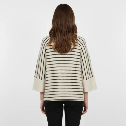 CAVALIERI Μπλούζα Ριγέ με Μανίκι 3/4