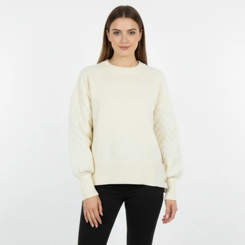 CAVALIERI Μπλούζα Πλεκτή με Φουσκωτό Μανίκι