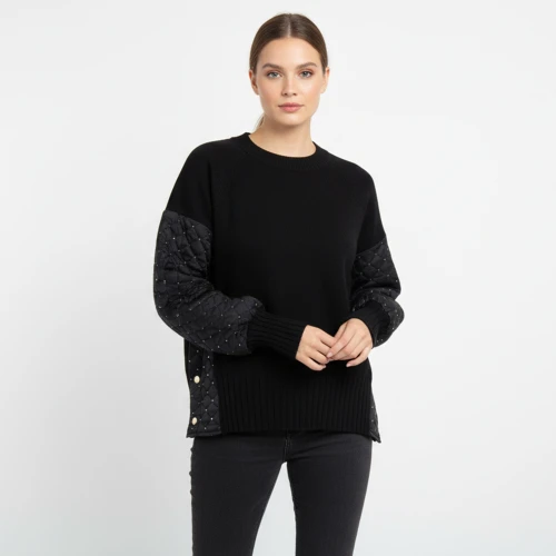 CAVALIERI Μπλούζα Πλεκτή με Φουσκωτό Μανίκι