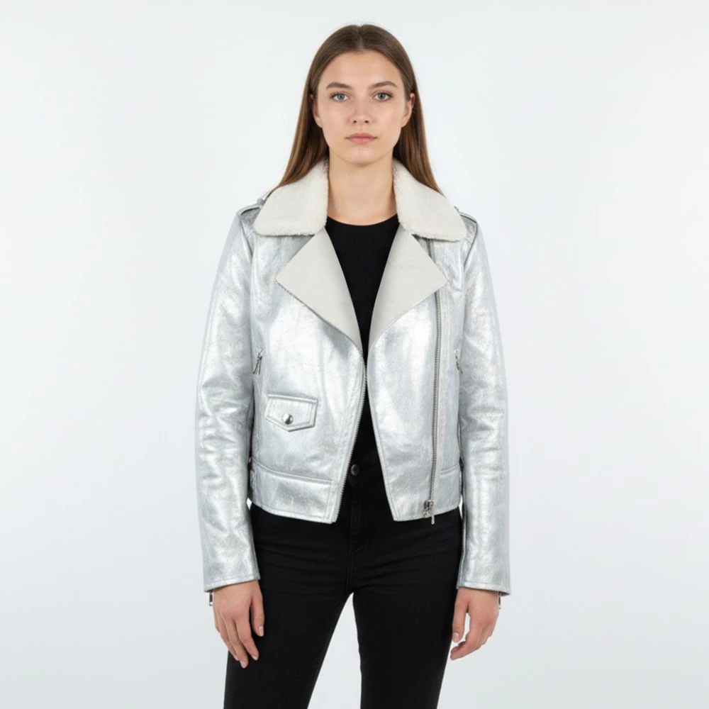 CAVALIERI Μπουφάν Κοντό με Γούνα 6081SC