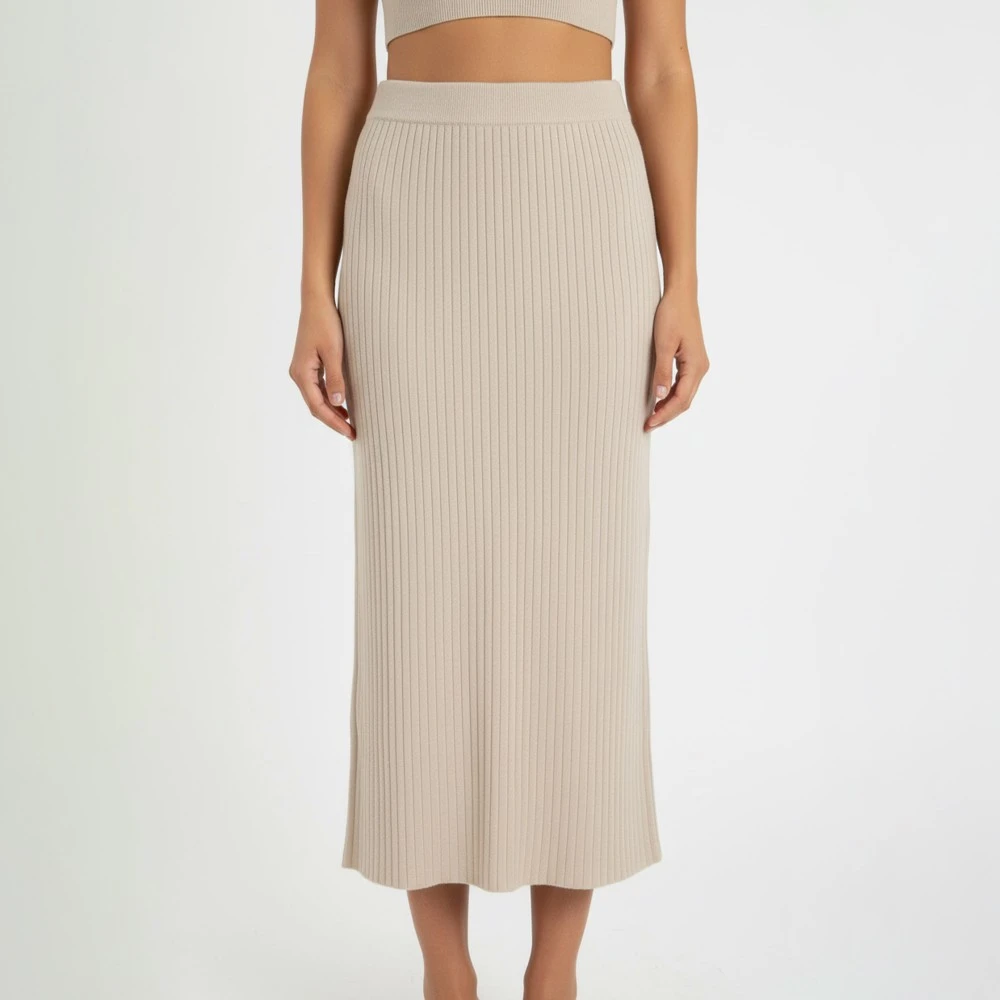 CAVALIERI Φούστα Πλεκτή Ίσια με Λάστιχο