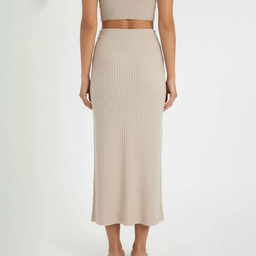 CAVALIERI Φούστα Πλεκτή Ίσια με Λάστιχο