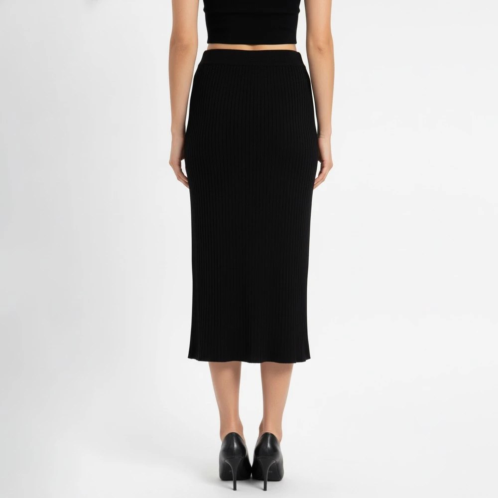 CAVALIERI Φούστα Πλεκτή Ίσια με Λάστιχο