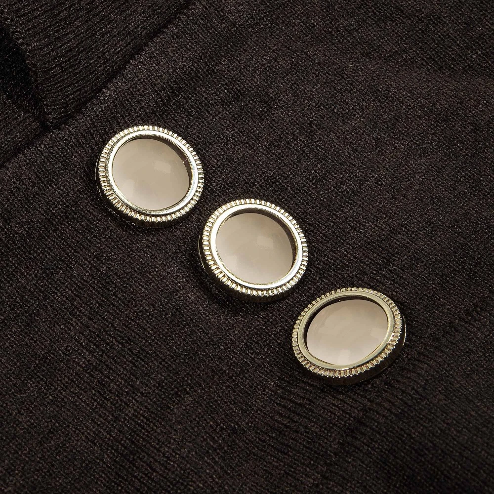 CAVALIERI Φούστα Κοντή με Χρυσά Κουμπιά