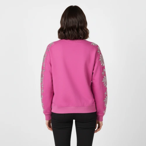 CAVALIERI Φούτερ με Λαιμόκοψη και Στρας στο Μανίκι