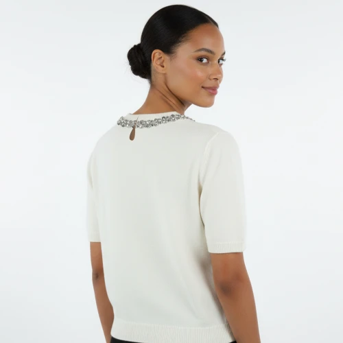 CAVALIERI Μπλούζα Πλεκτή Κοντομάνικη FF28001