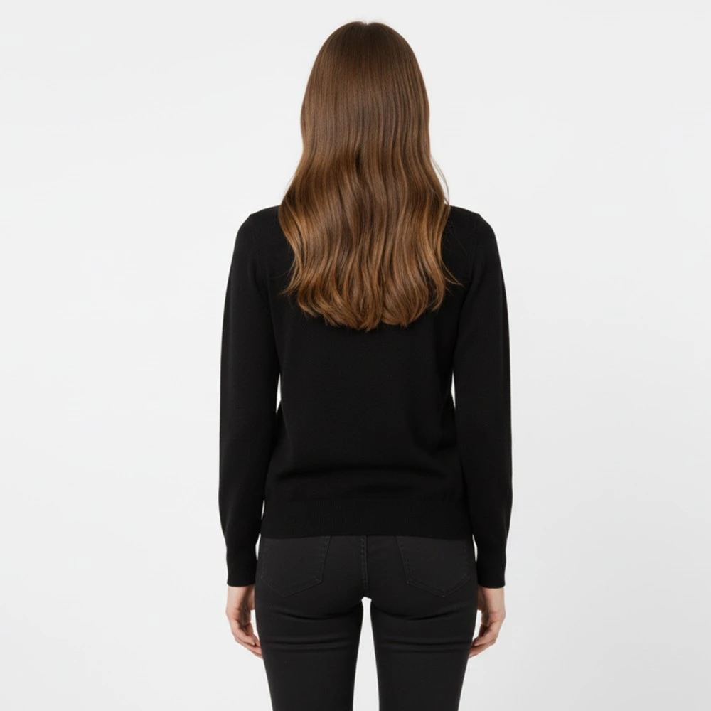 CAVALIERI Μπλούζα Πλεκτή με Στρας στον Γιακά