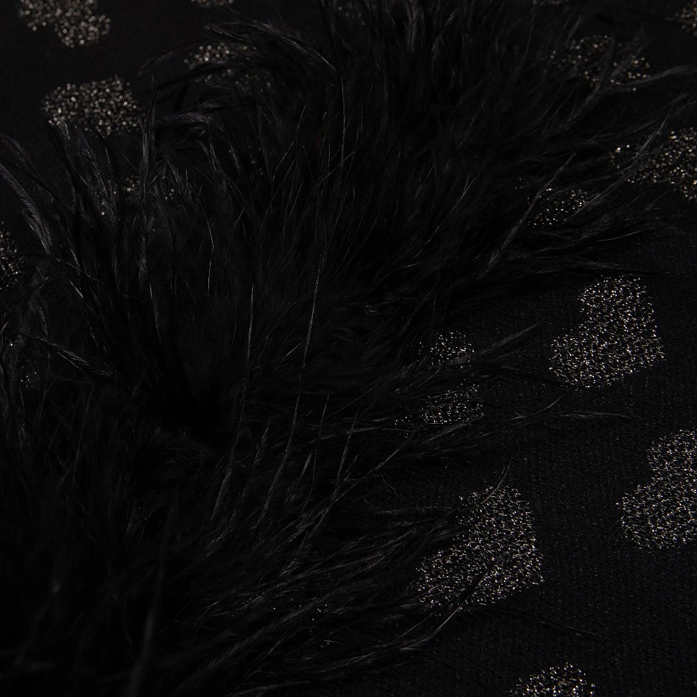 CAVALIERI Φόρεμα Πλεκτό με Τιράντα και Φτερά FF01912