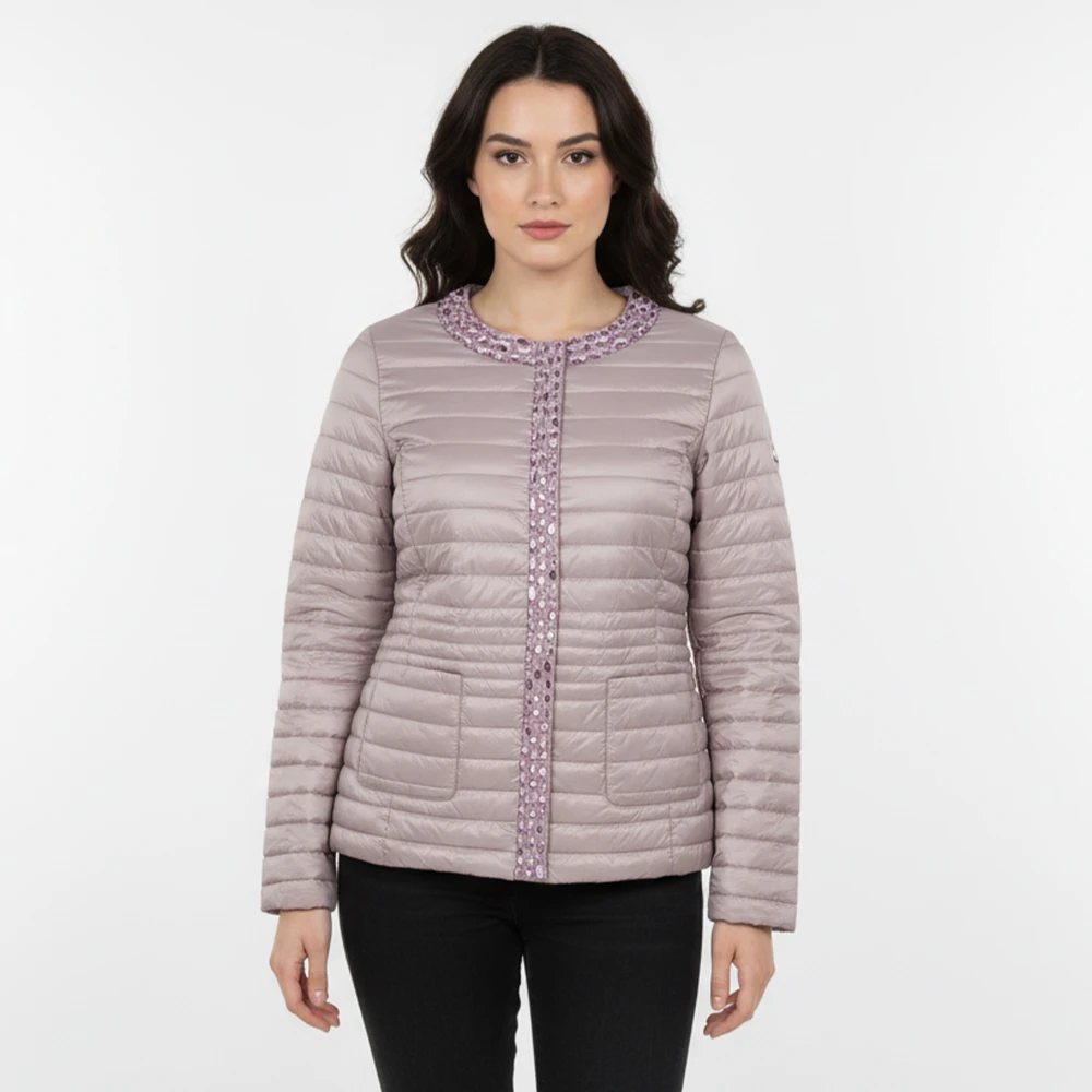 CAVALIERI Μπουφάν με Λαιμόκοψη και Χάντρες LPR-3920