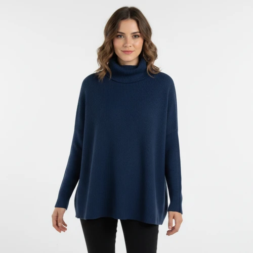 CAVALIERI MH3521 Πλεκτό Ζιβάγκο Μπλούζα