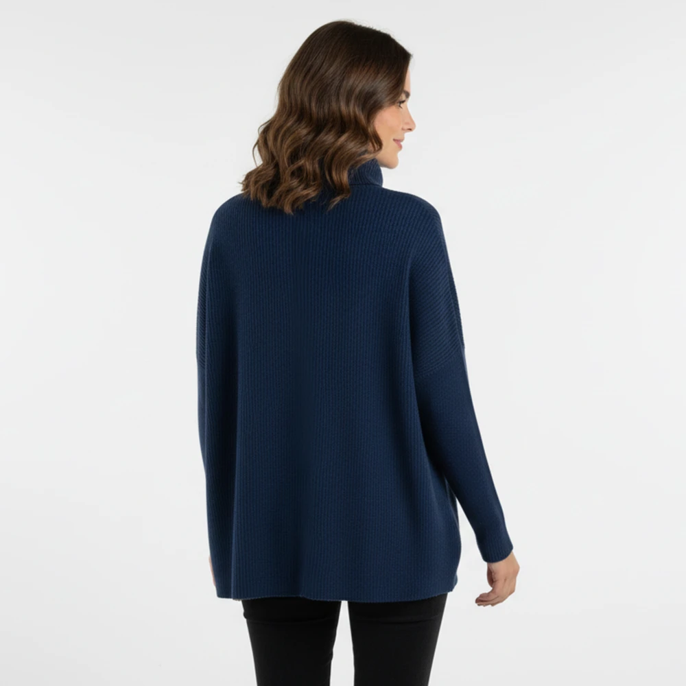 CAVALIERI MH3521 Πλεκτό Ζιβάγκο Μπλούζα