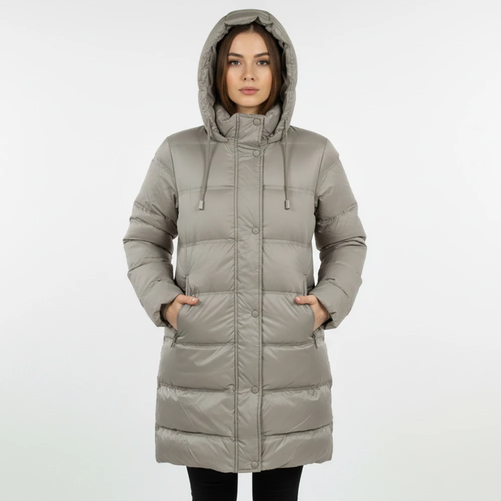 CAVALIERI Μπουφάν Μακρύ με Κουκούλα PR2-6609