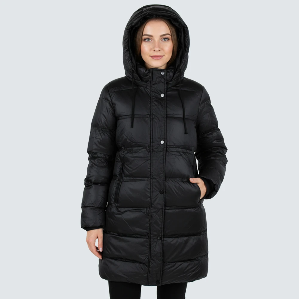 CAVALIERI Μπουφάν Μακρύ με Κουκούλα PR2-6609