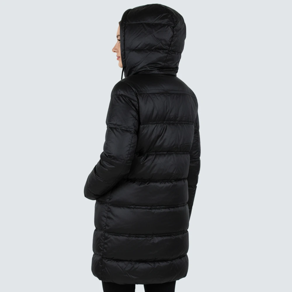 CAVALIERI Μπουφάν Μακρύ με Κουκούλα PR2-6609