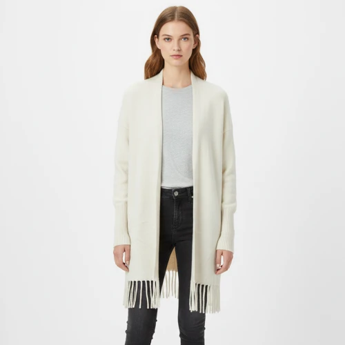 CAVALIERI Ζακέτα Πλεκτή με Κρόσια YC3265