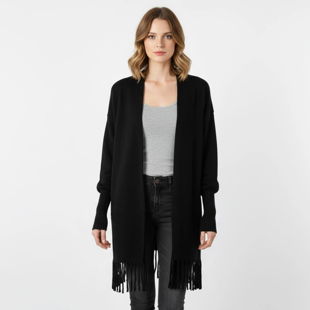 CAVALIERI Ζακέτα Πλεκτή με Κρόσια YC3265