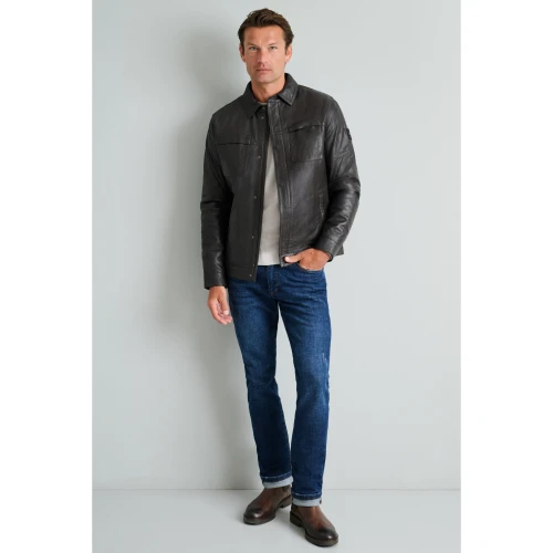 NAVY & GREEN Δερμάτινα Παπούτσια 24AM.003 Ανδρικό