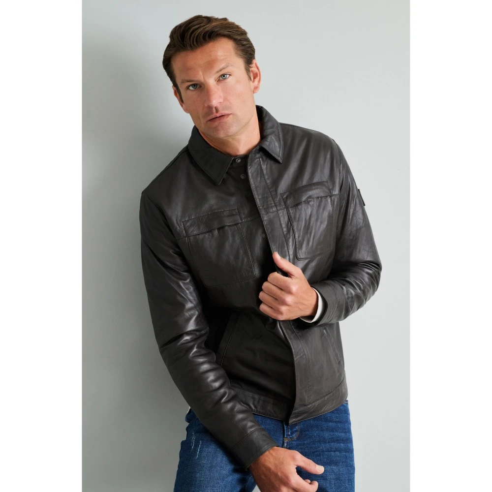 NAVY & GREEN Δερμάτινα Παπούτσια 24AM.003 Ανδρικό