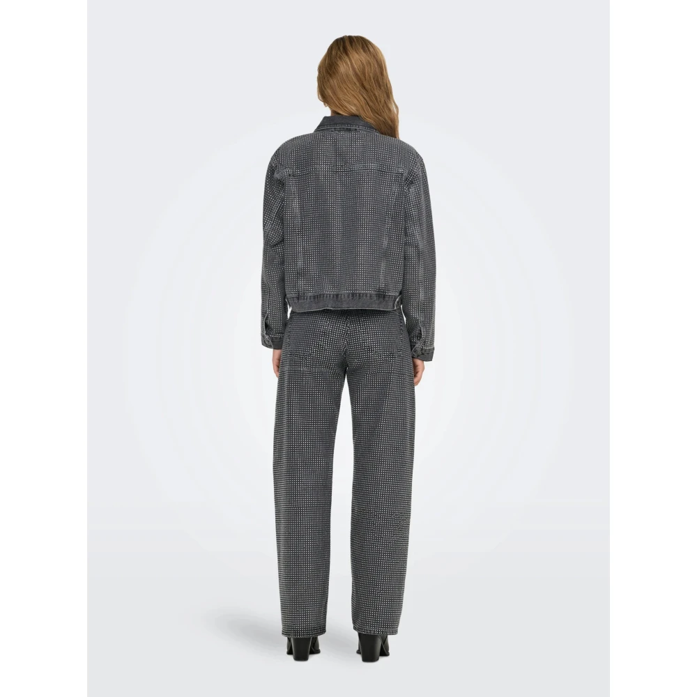 ONLY Μπουφάν Jean Κόκκινο Γυναικείο