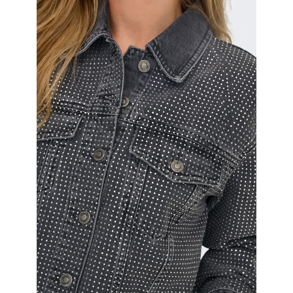 ONLY Μπουφάν Jean Κόκκινο Γυναικείο