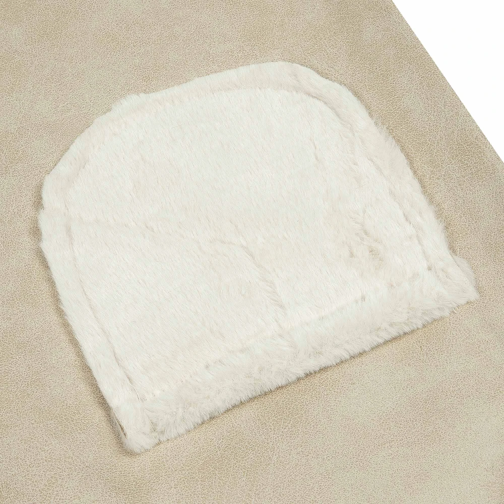 CAVALIERI Μπουφάν Δερμάτινο με Κουκούλα και Γούνα Γυναικείο