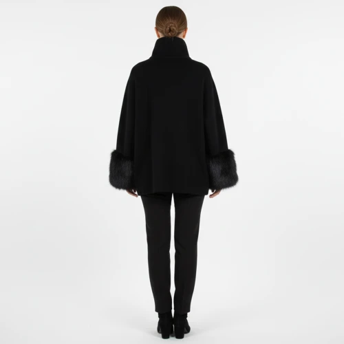 CAVALIERI Ζακέτα Πλεκτή με Γούνα στο Μανίκι Γυναικείο