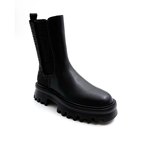 0116001503 Γυναικεία Μποτάκια Favela - Cuffed Blk