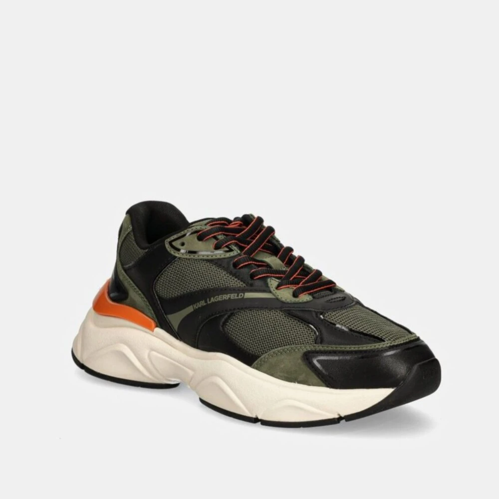 KARL LAGERFELD Men's Mesh Mix Lo Runner Sneakers