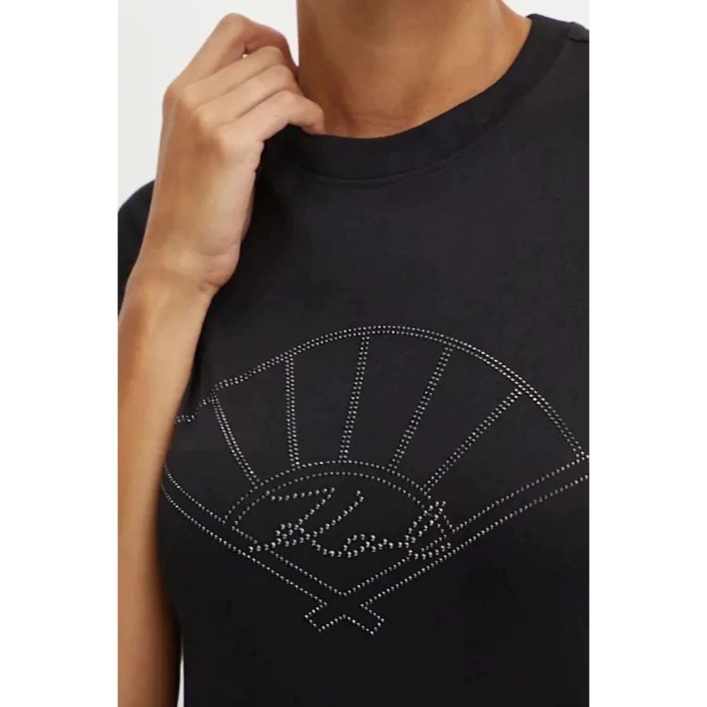 KARL JEANS Γυναικεία Μπλούζα Κ.Μ. Fan Rhinestone 12345