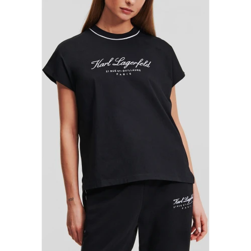 KARL JEANS Γυναικεία Μπλούζα Κ.Μ. Cap Sleeve  EMPOLI ΑΓΟΡΑ  ΓΥΝΑΙΚΕΙΑ ΜΠΛΟΥΖΑ Κ.Μ. HOTEL KARL CAP SLEEVE